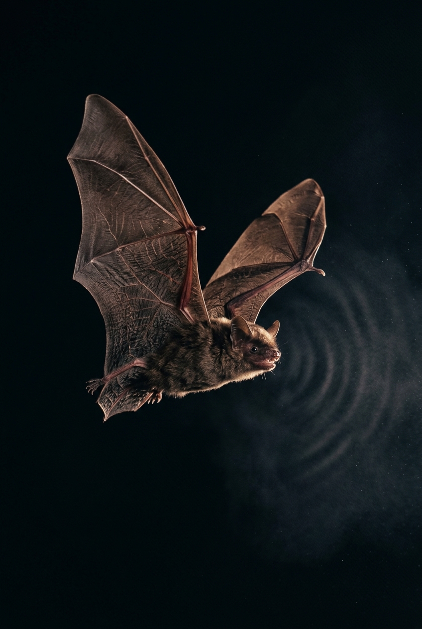 Carrion scent propagation + bat echolocation
